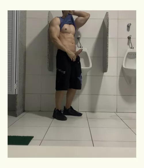 You're swallowing my dick in the middle of the gym bathroom and someone catch us. You keep sucking or eun away? by Practical_Permit4238