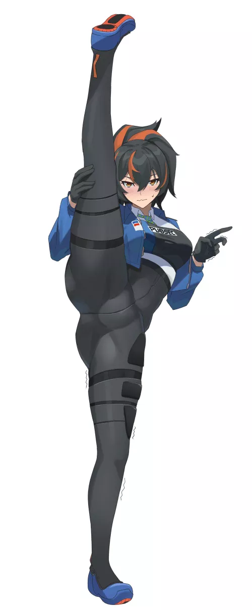 Zhu Yuan standing split  by AssAddictBoy