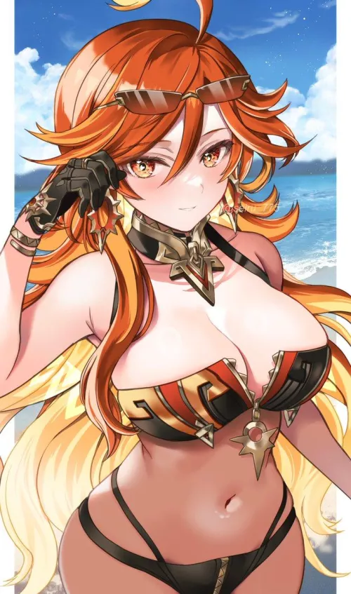 Mavuika [Genshin Impact] by CheetahSperm18