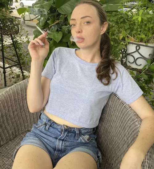 Perfect summer morning to start with a light cigarette and a cold coffee by BlissfulStella