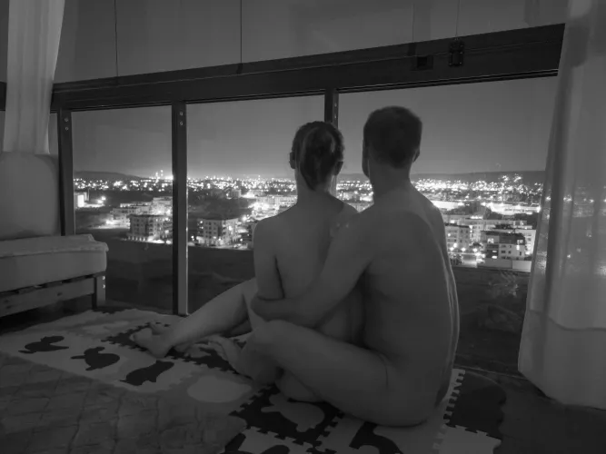 A moment of reflection over the city by ourlitleadventures