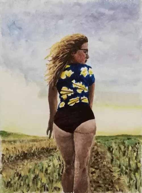 Flower Shirt by Jimmy by Jimmys_Paintings