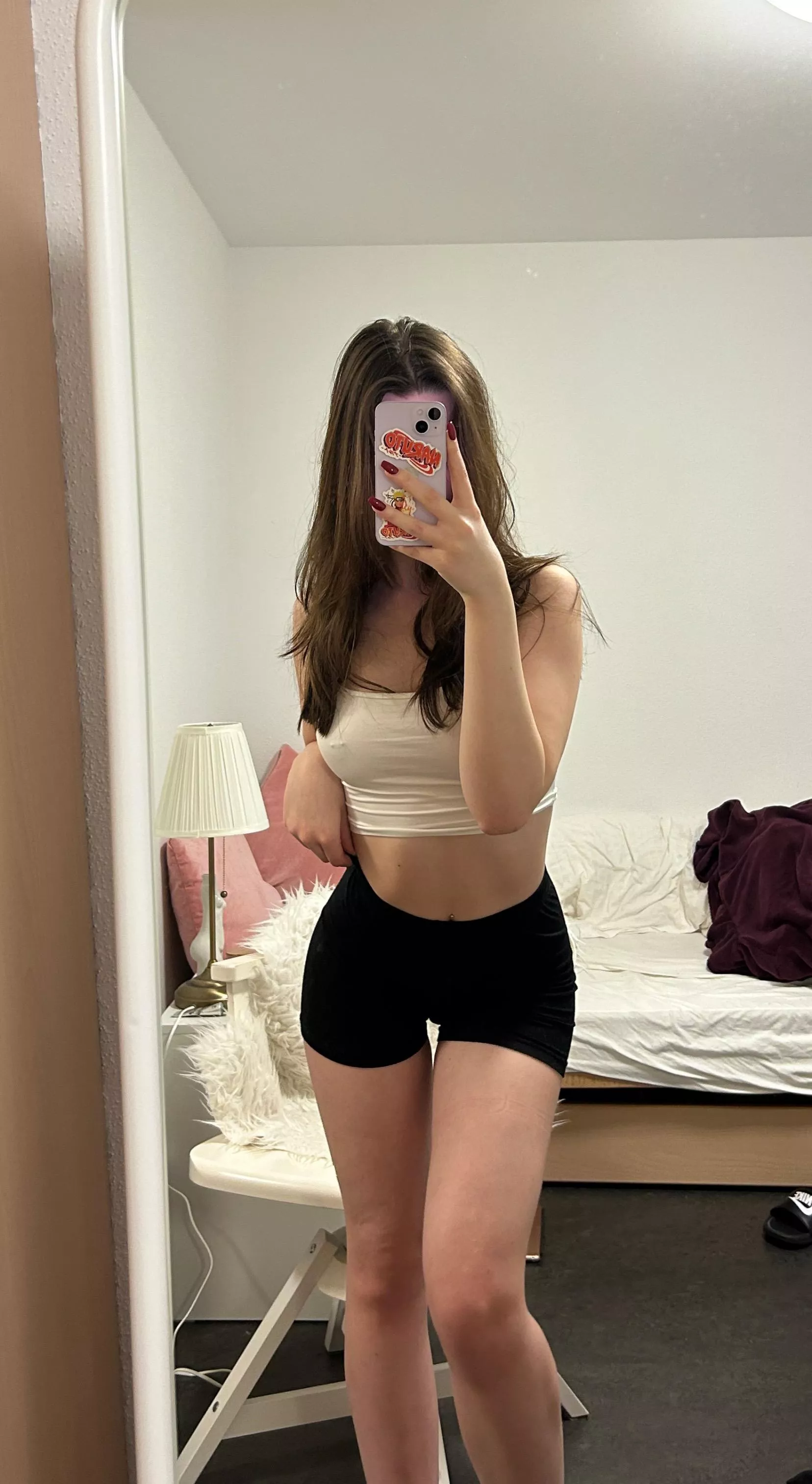 Just me in my new tops posted by olivepancakes