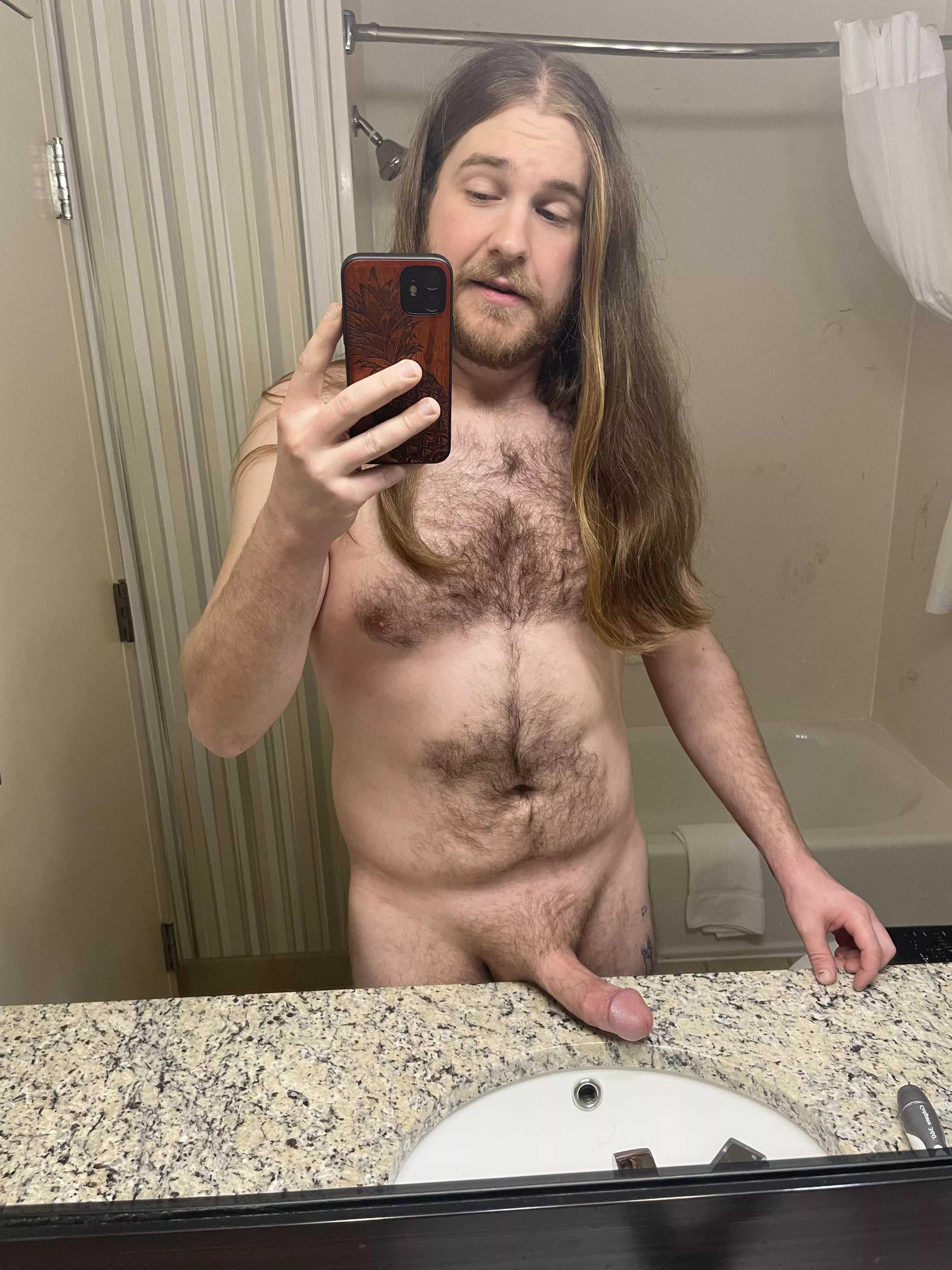 Thick & fuzzy in the hotel bathroom posted by ImJustHereF0rP0rn