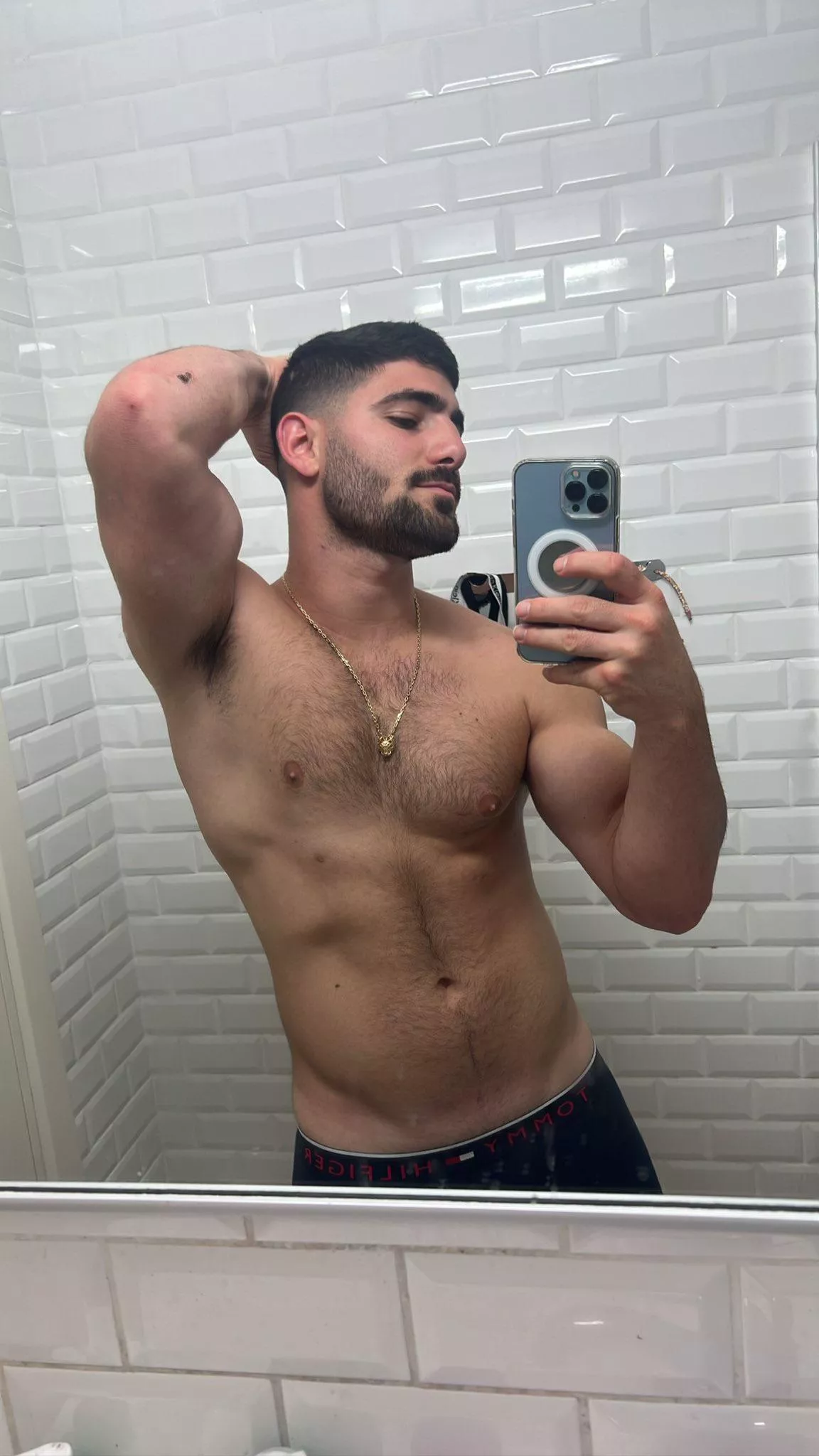 What's your first stop: hard nipples or musky pits? posted by thebicepsking