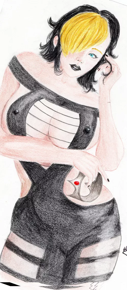 A quick goth Rosalina commission  by bearbareart