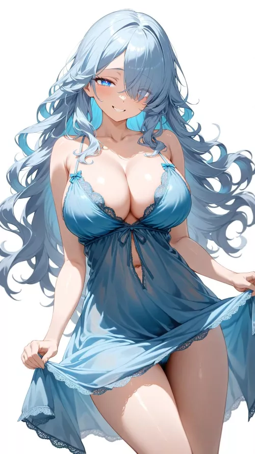 Icy Blue Nightwear  by CheetahSperm18