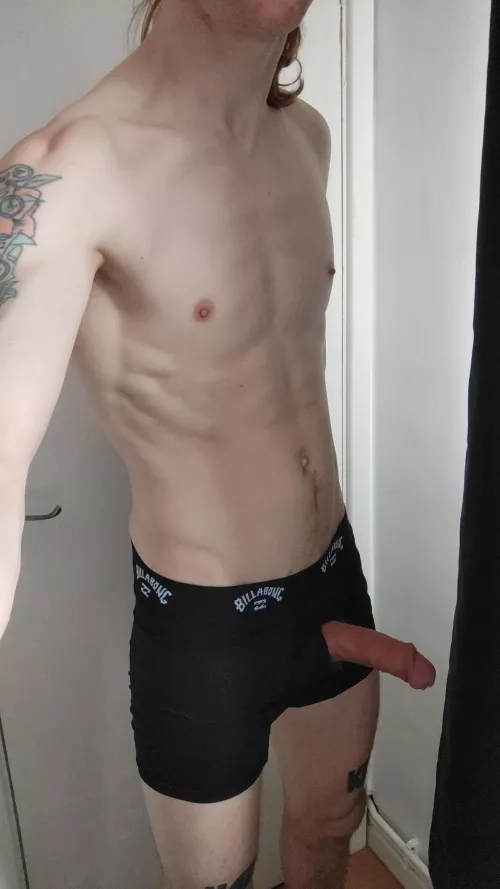 It's way to hot for this (41) year old today. Mind if I walk round the house like this...? by Bragg-J