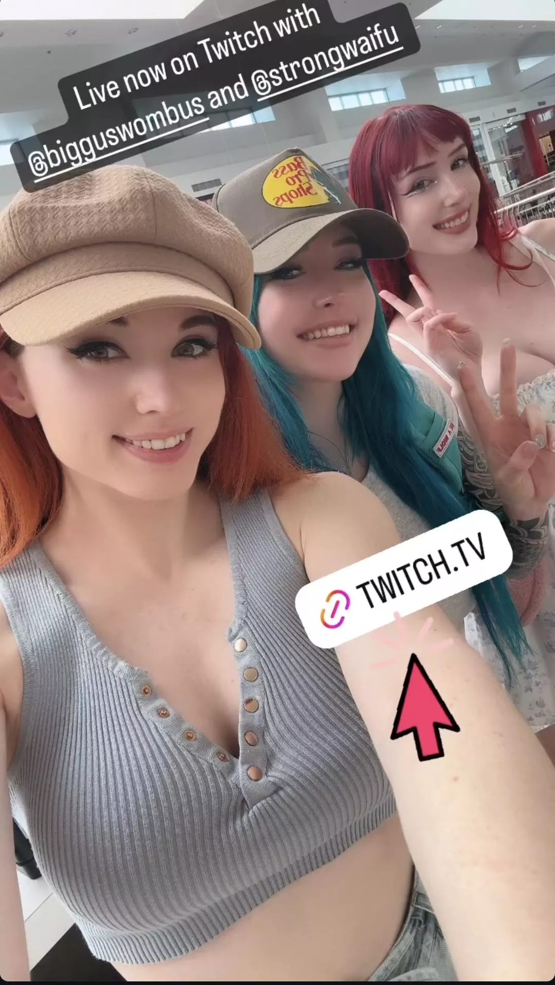 SHE'S LIVE RIGHT NOW with Morgpie and StrongWaifu on TWITCH.TV/AMOURANTH  posted by InfiltratorOmega
