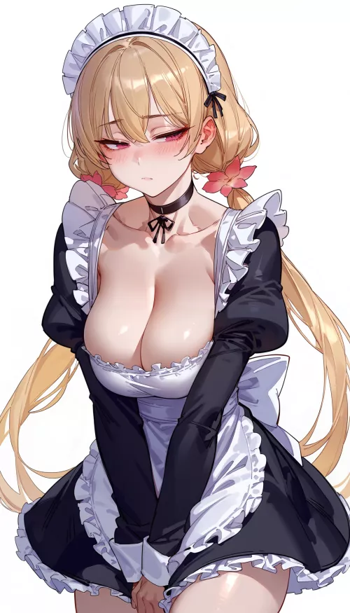 Shy Gyaru Maid  by CheetahSperm18