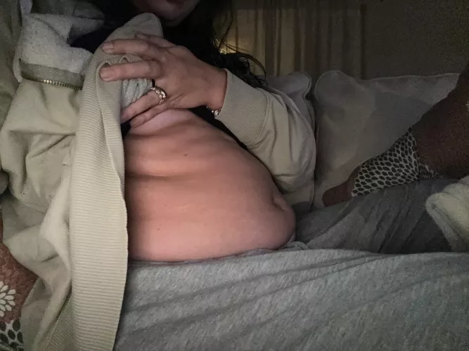 Stuffed to the max & stuck on the couch, just the way I like it ❤️ by bellagirlsbelly