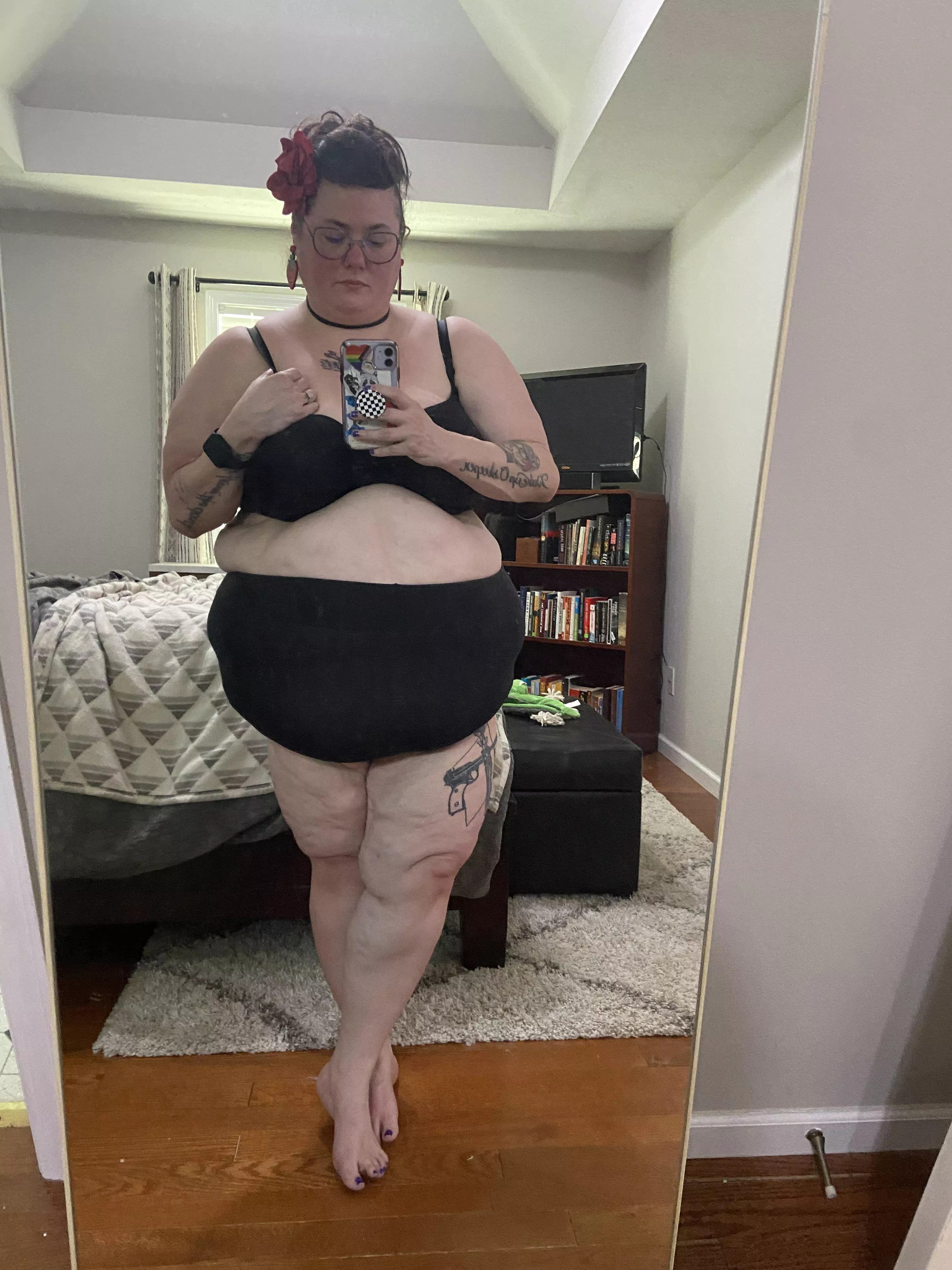 Tuesdays are for walking around the house in underwear.  posted by Littlemissrosiecheek