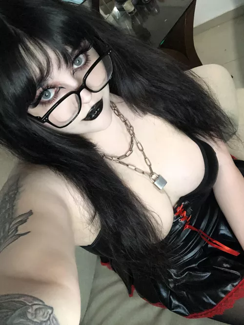 Black leather and pale skin 🖤 by Individual_Air_7064