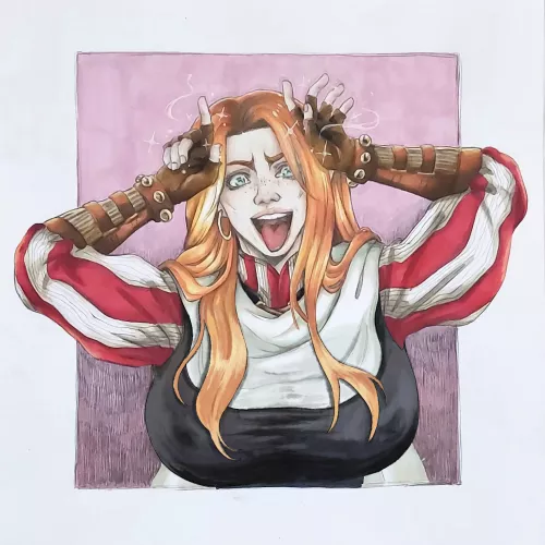 Half-elf bard is as busty as silly. by Klay66