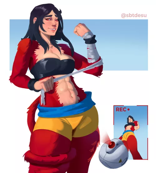 I did this female Super Saiyan 4, what did you guys think? by Sabethai