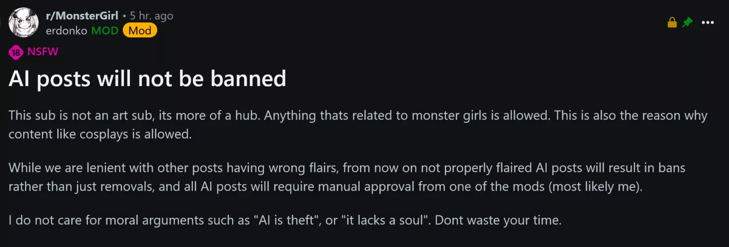 The coward locked comments, so let him know what you think here. by throwawayy20111