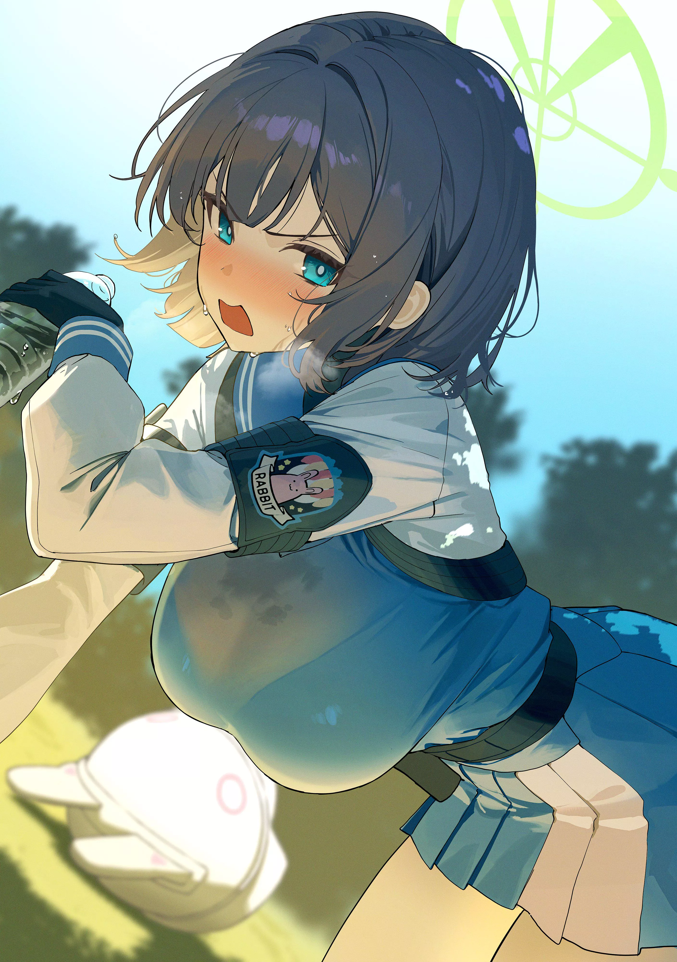 Thirsty Saki [Blue Archive] posted by NotSuitedForWoona