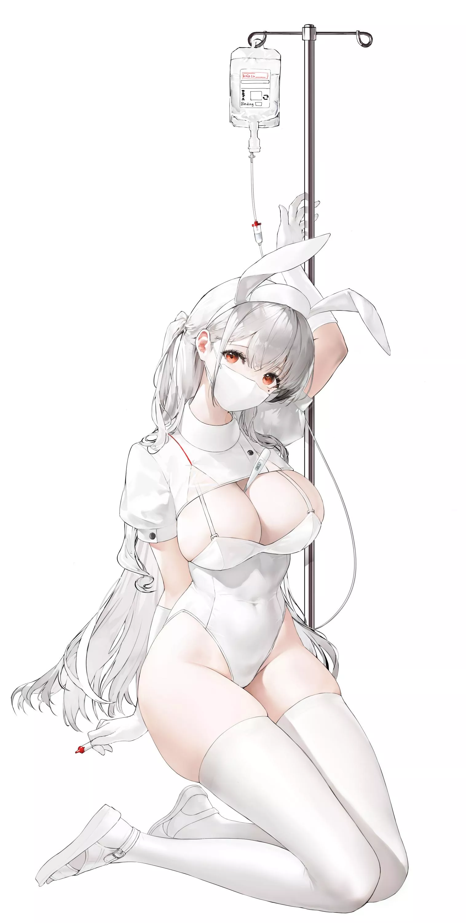 White Bunny Nurse  posted by CheetahSperm18
