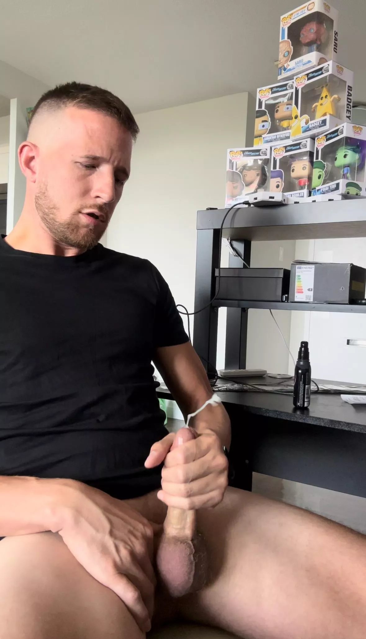 Another irresistible urge to paint the floor.  Someone needs to help me clean this up. Stat…  posted by Teddiboi83