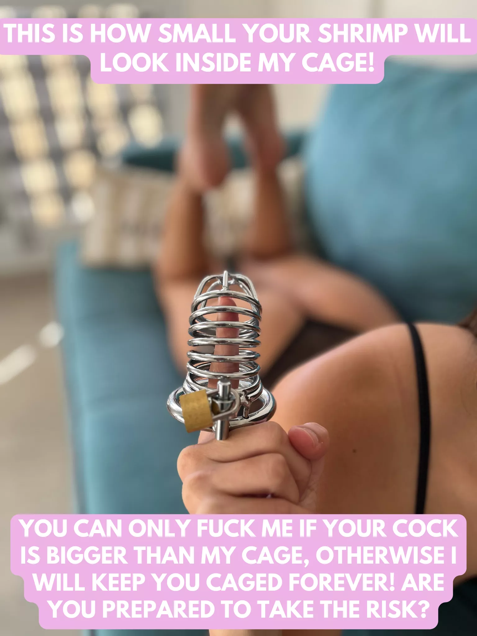 Are you ready to take the risk?
 posted by Zoedopamine_goddess