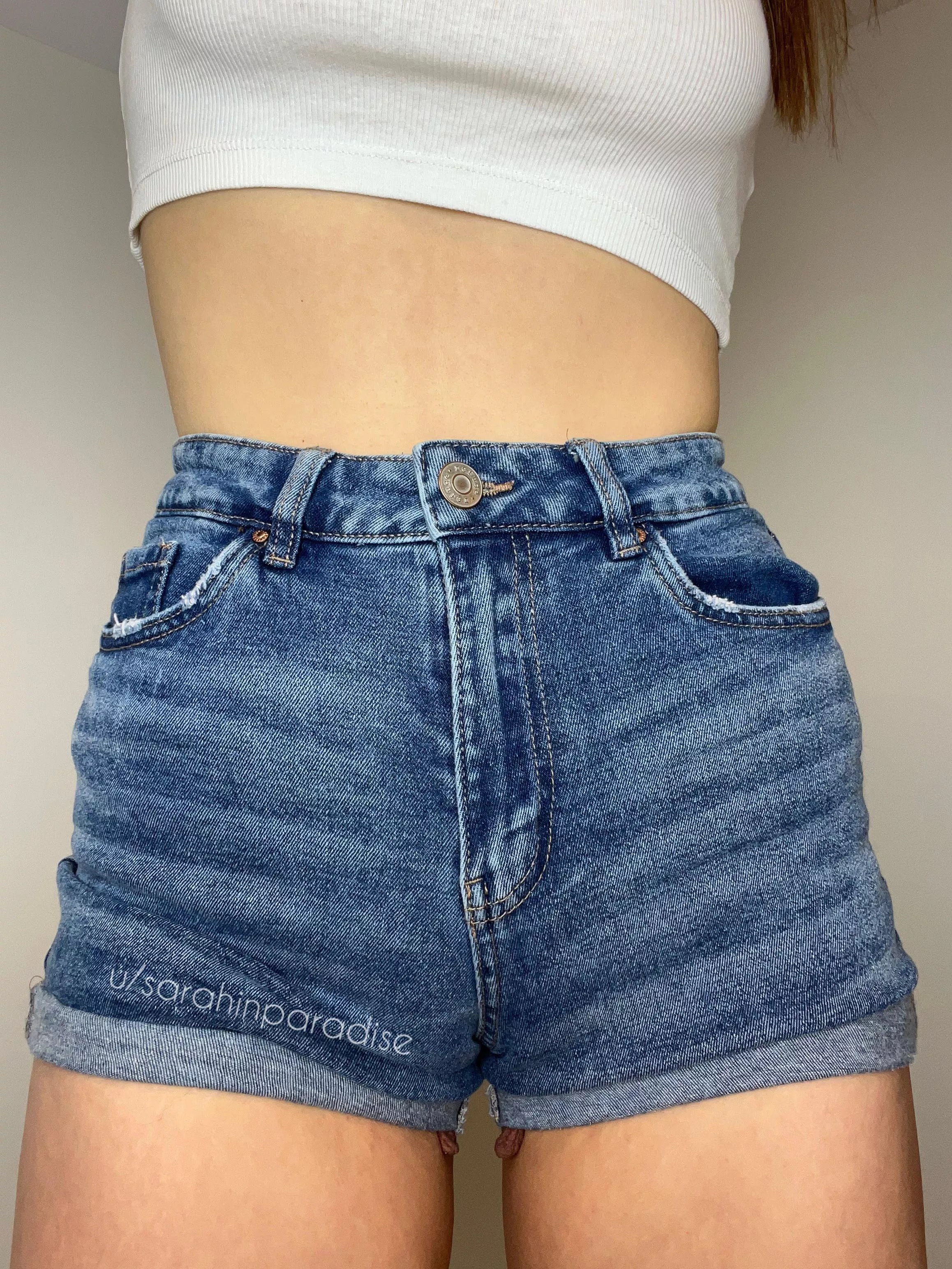 My labia slips outta my shorts sometimes!  posted by sarahinparadise