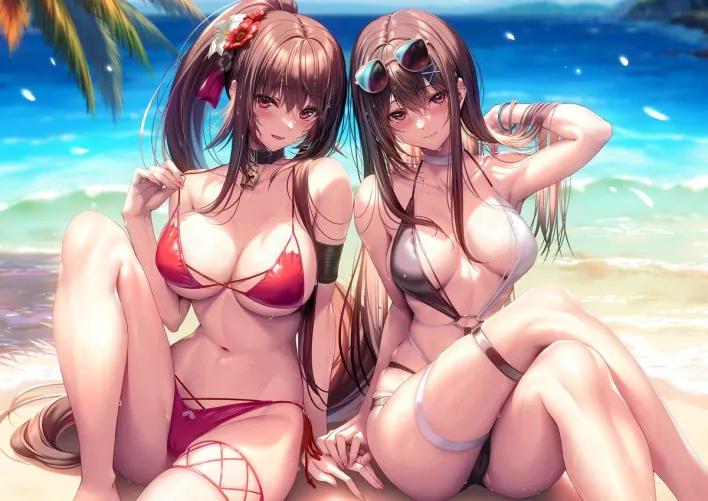 Sisters on Vacation [Artist's Original] by CheetahSperm18