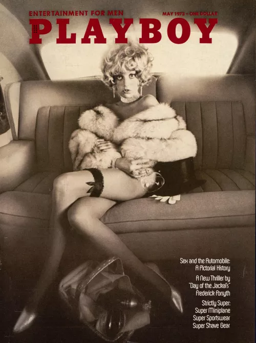 Anulka Dziubinska on the cover of the U.S. edition of PB for May 1973. by dressupandstayhome