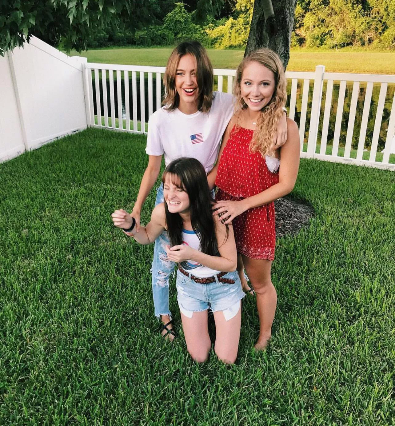 Backyard (1-2 standing, 3 kneeling) posted by Mission_Pop_6283