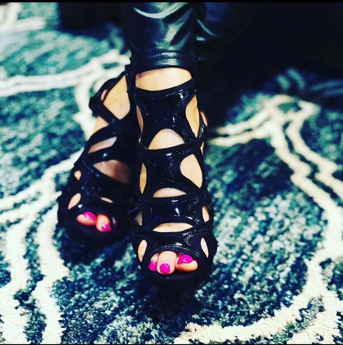 Strappy and sexy!  posted by FootMistressNatalie