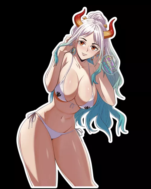 Yamato looking good in a bikini (Stick it Anime) by Stickitanime