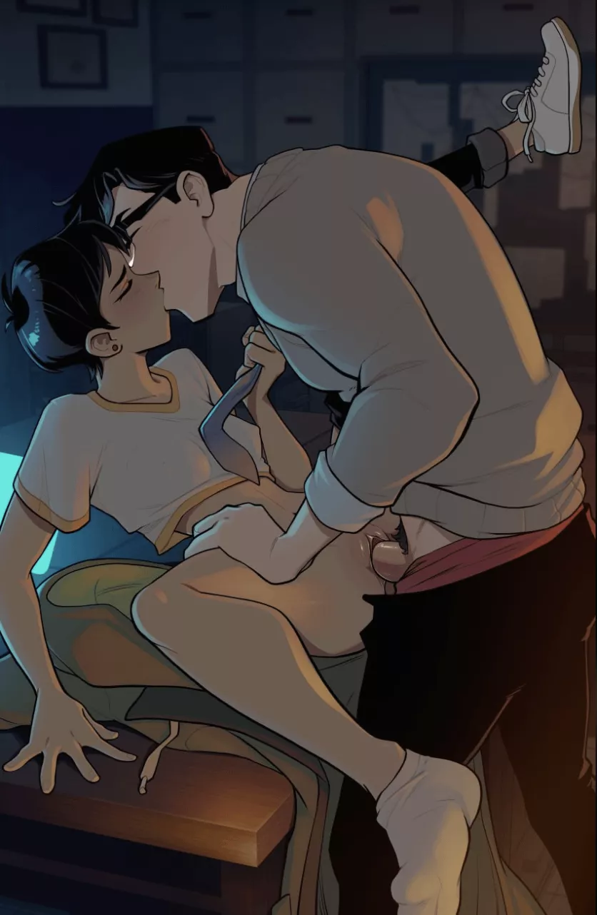 Lois Lane and Clark Kent having passionate sex on the office table (zet13) [DC Superman] posted by tempozxc12