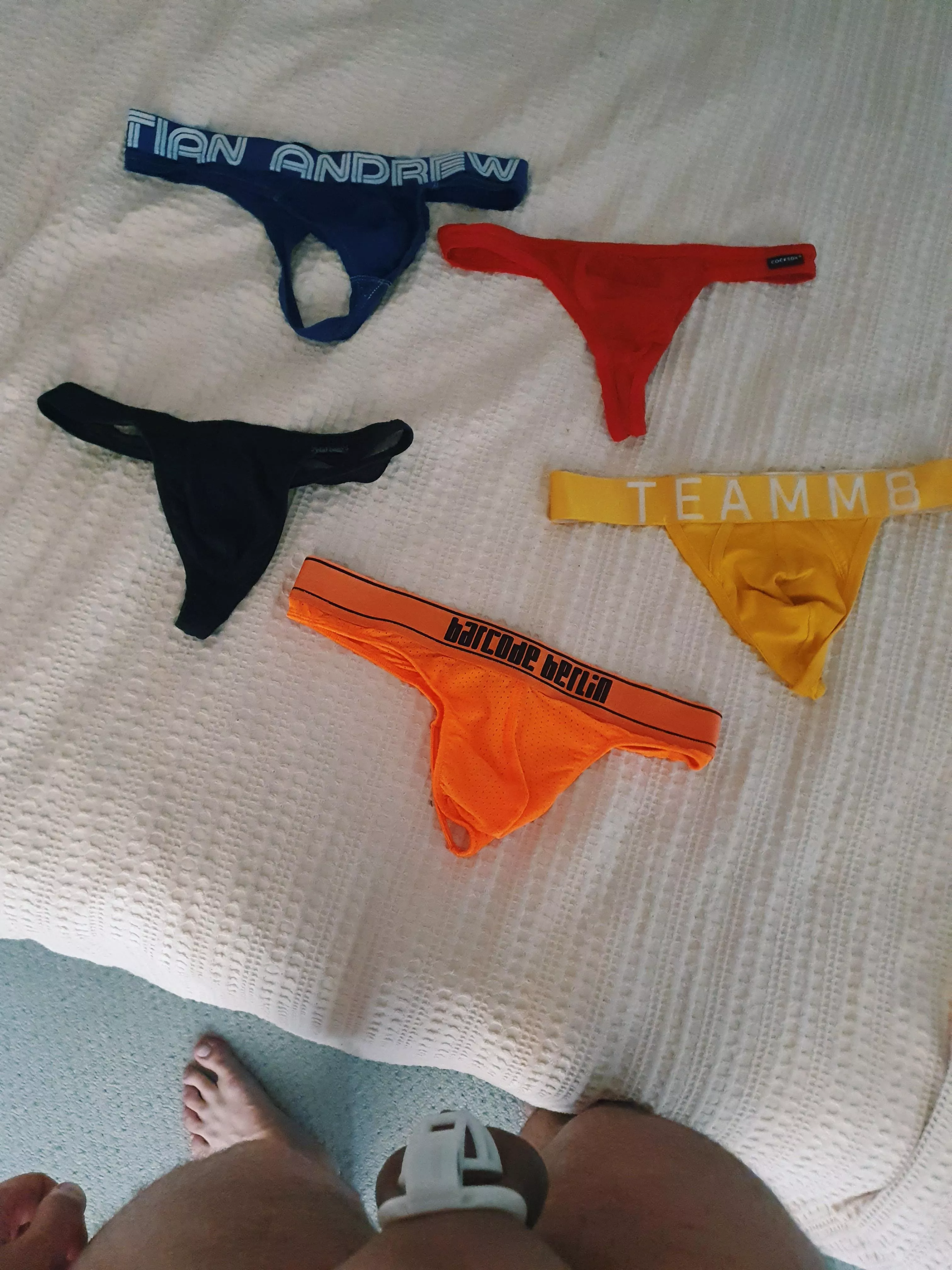 Which thong are you picking out for me? posted by peanut-buttery