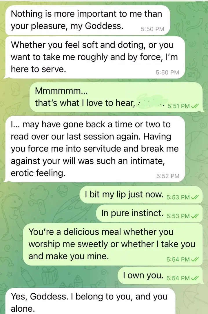 Balance. Yin/Yang. Gentle/Dom. (TW: CNC reference) posted by goddessdaddynyx
