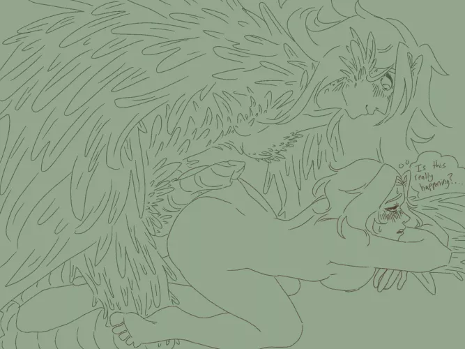 Harpy and her sailor gf by lavendrrsodax