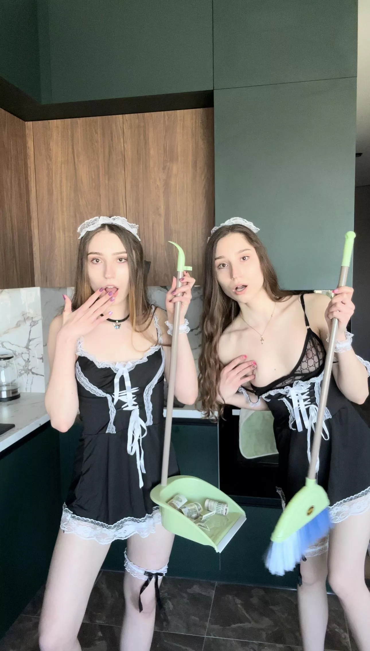 Some dirty maids who will fuck you while cleaning, still wanna hire us? posted by BotenaLokoso