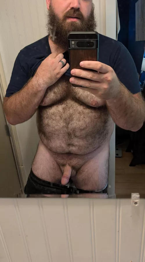 Well. I have started my weight lifting journey. I am the heaviest I have ever been and not a fan. Something had to change. So, let's see if you'll be able to tell the difference in a few months! also, idk how anyone actually enjoys it. 😂😂 by BeardedAnonnn