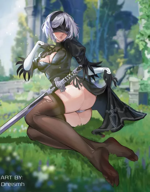 2B fanart (by me) by Artistic-Ad-6463