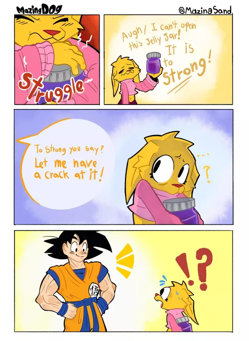 A MazingDOG COMIC!!! “How strong is it?” by MazingSand