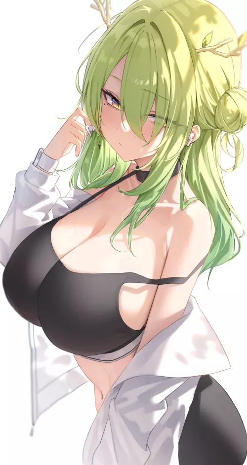 Ceres Fauna in sports bra (Ruru_nnnn) [Hololive] by elegantloveglimmer