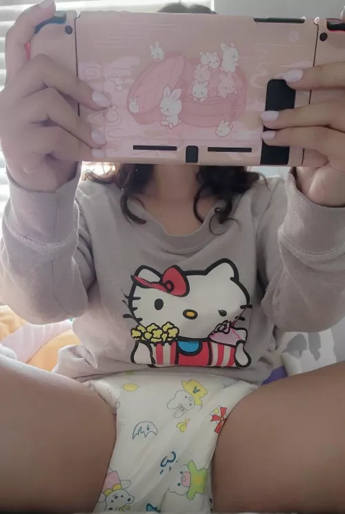 Diapers always makes gaming better🩷 by lily_bunbun