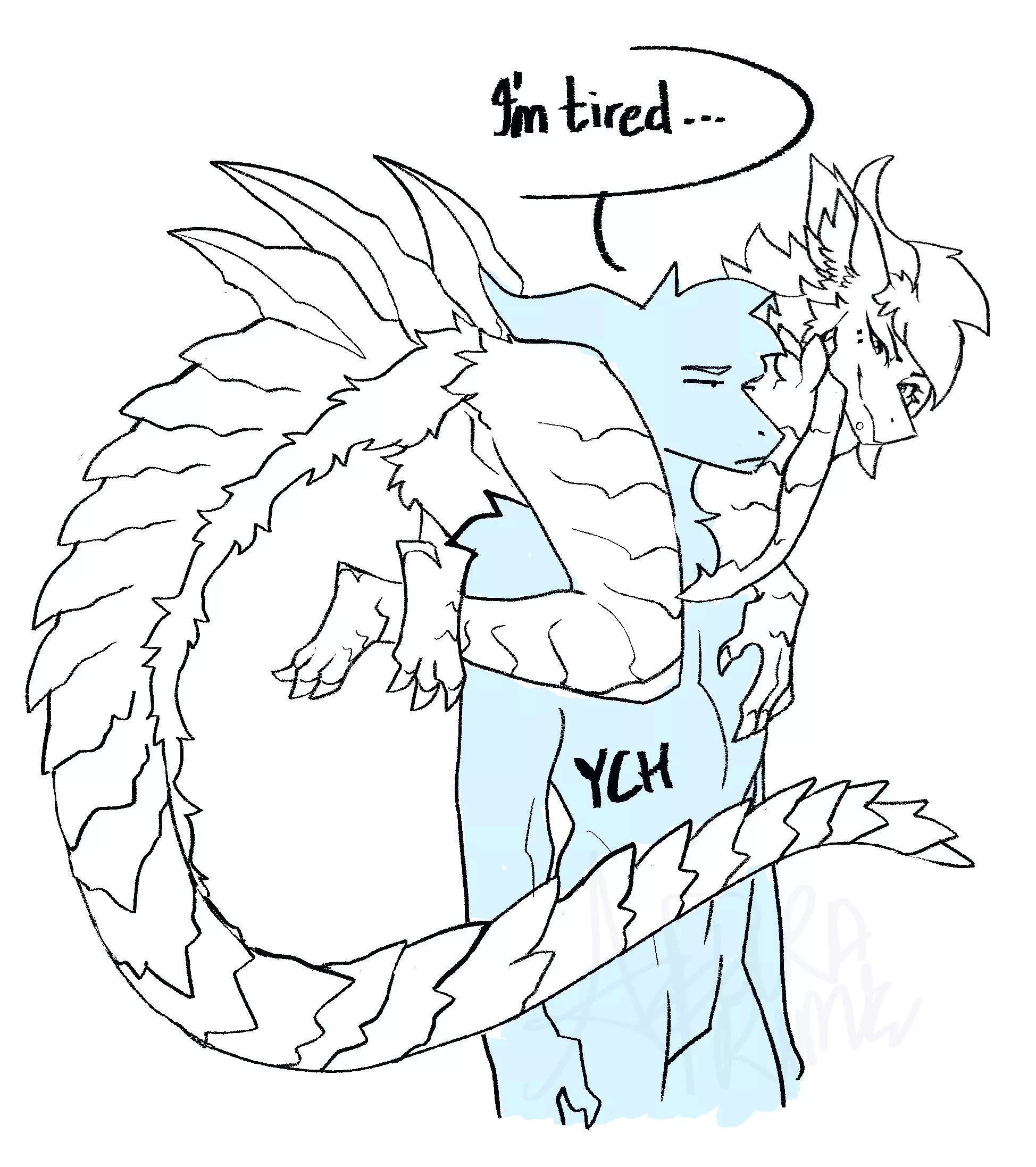 Pay What You Want! :D (the dragon is me! inspired by a meme! Payements only through PayPal!) posted by DragonClawXL