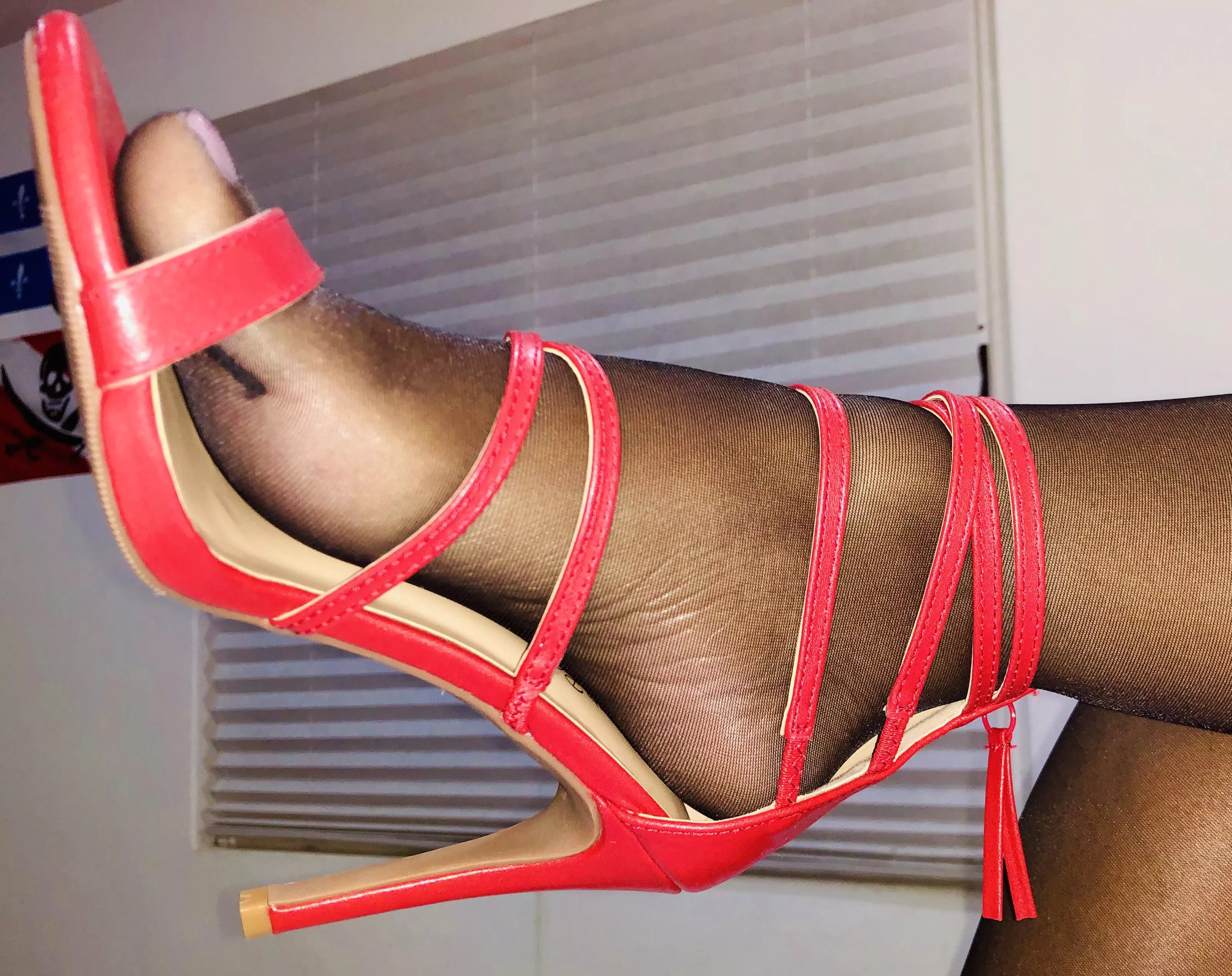 Red strappy posted by feetyfootish