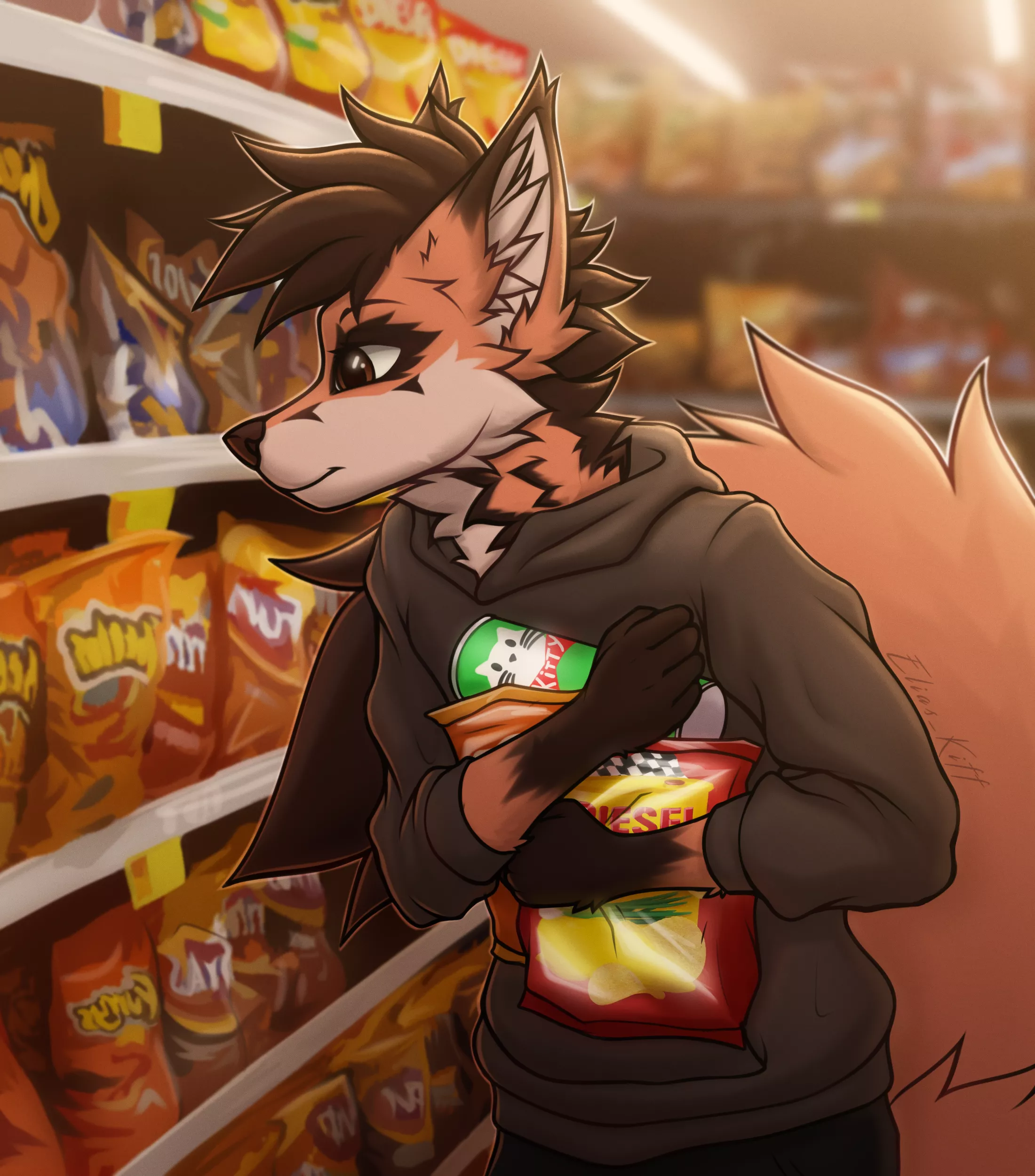 Time for chips! (Art by Me) posted by Elias_Kiff