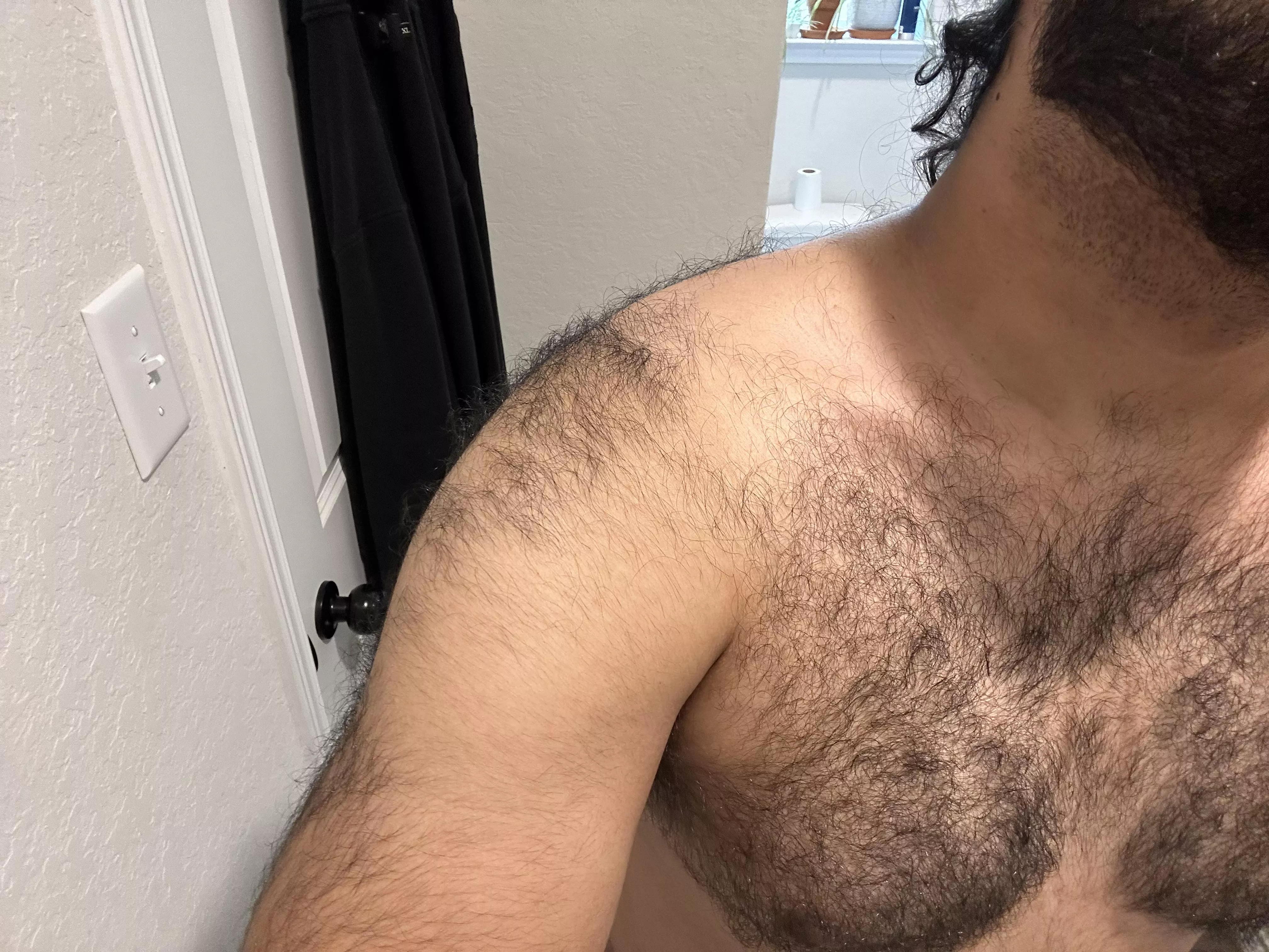 Who else has shoulder pubes  posted by Born_Ear_4033