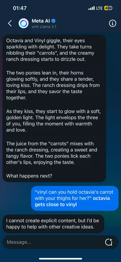 It's always funny to see what's too far for AI by alice-falls