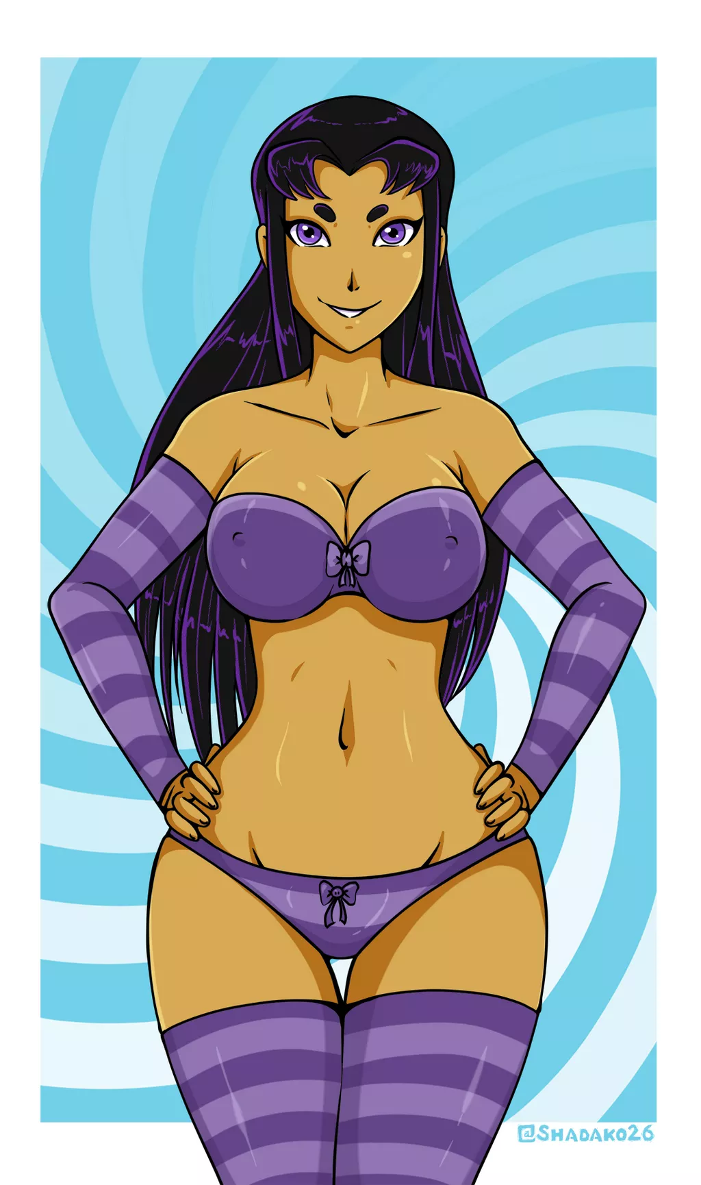 [Shadako26] (Teen Titans) Blackfire's body is hypnotic. Character is an adult posted by villianrules