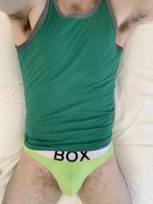 Showing in a tank & briefs by BrieflineD