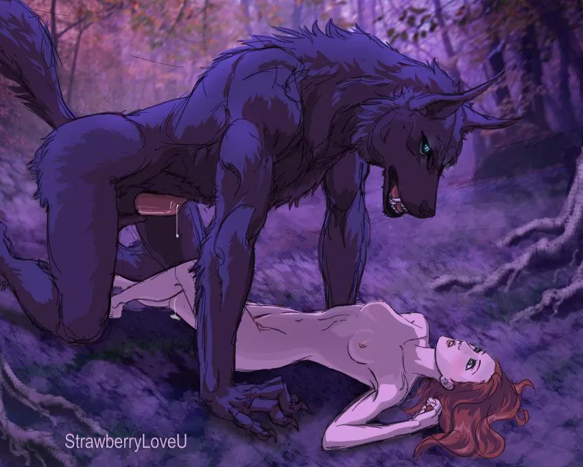 Werewolf caught someone alone in the woods~ (StrawberryLoveU) posted by VeraZera