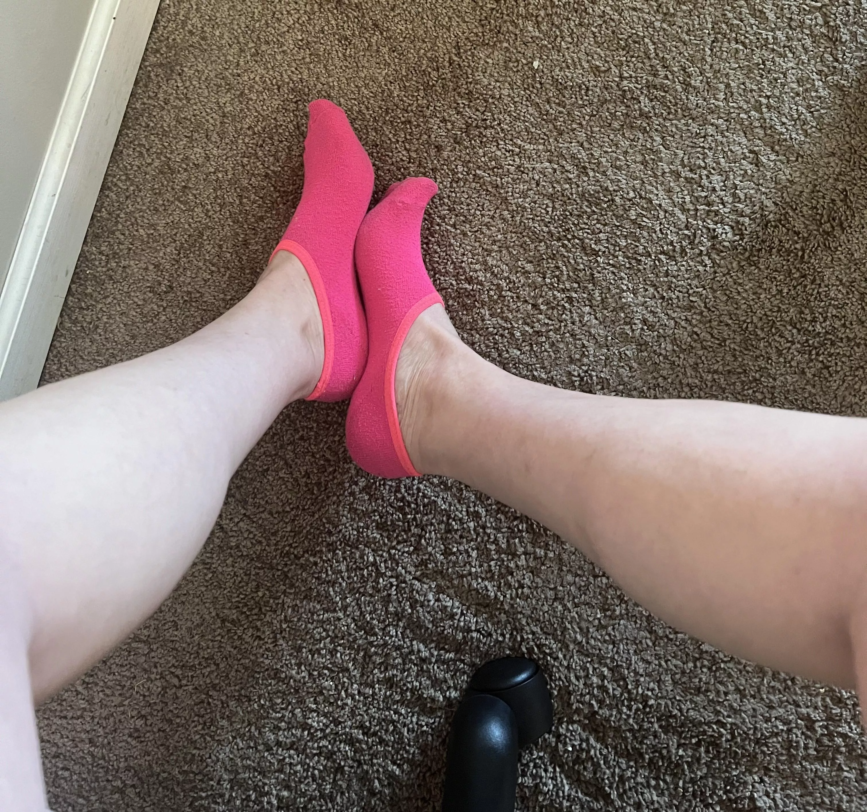 [F] I love that you cannot see my no show socks when I wear tennis shoes. But when I take them off, you can definitely smell them! posted by Aphrodite2Lips