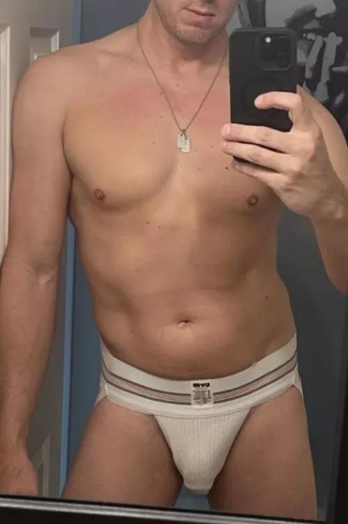 Just a daddy in a classic jock. by Express_Discussion41
